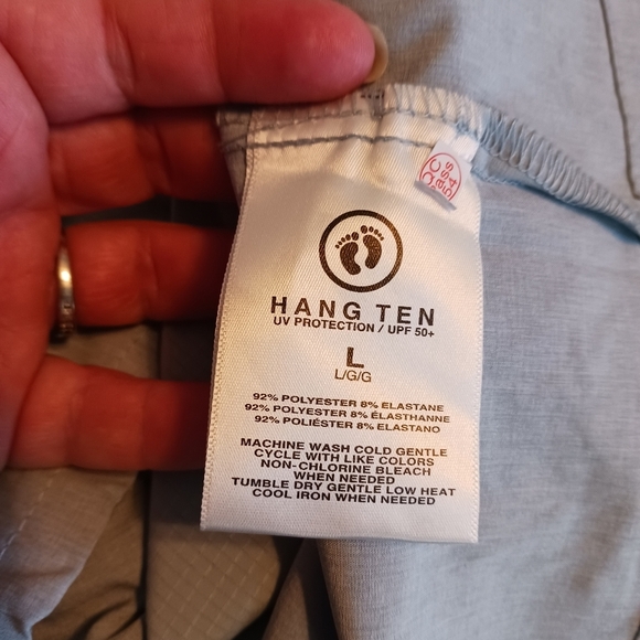 Hang Ten Womens Jacket, Lightweight Packable Size Large Pastel Blue NWOT Hiking - Picture 5 of 8